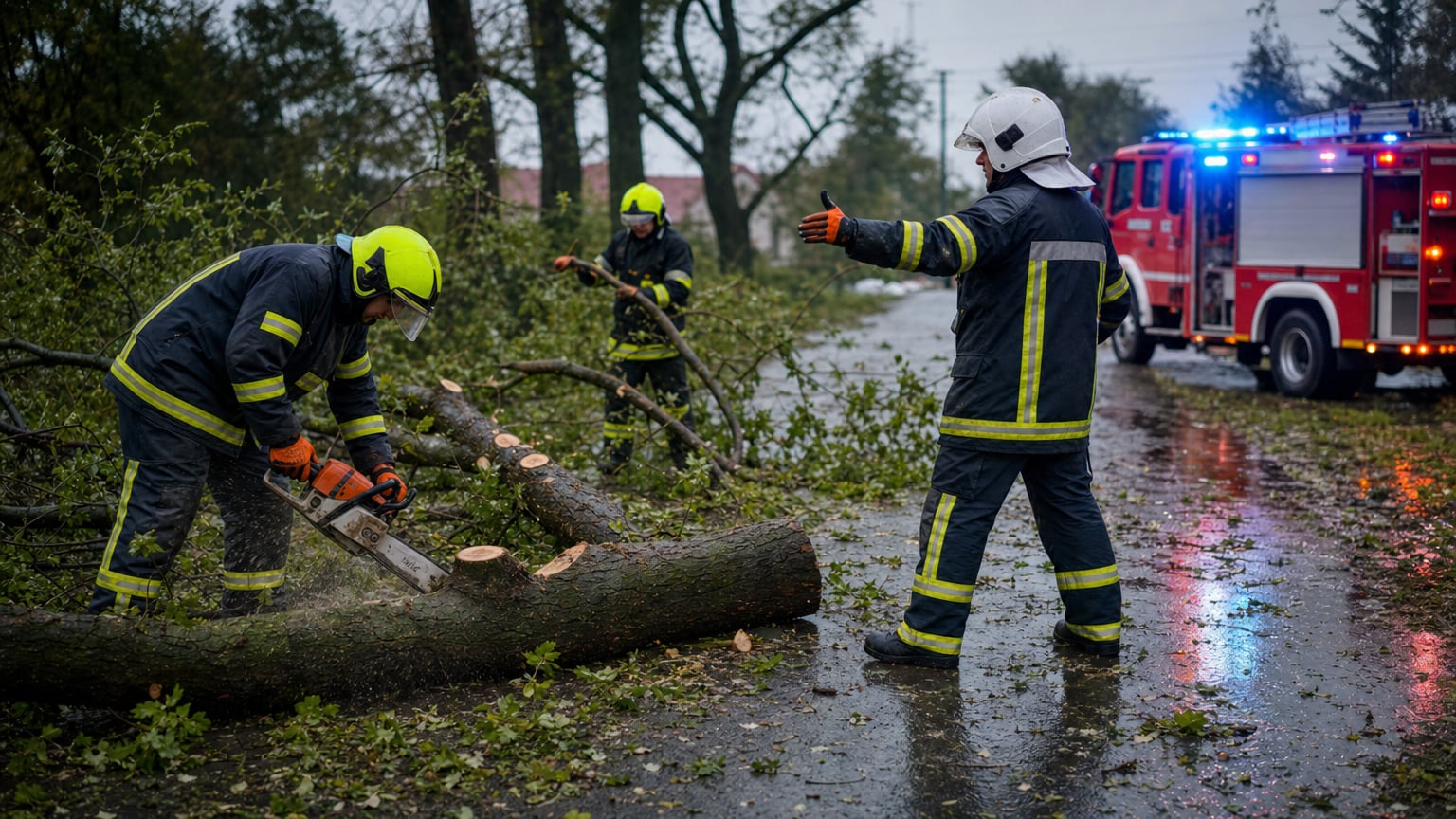 Po burzy strażacy nie tylko usuwają połamane drzewa, ale przede wszystkim zabezpieczają miejsca zagrożenia. Sprawdź, skąd bierze się tak duża liczba interwencji po wichurach, ulewach i nawałnicach.